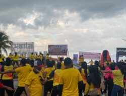 Semangat Bhayangkara Menggema di Pantai Kota Raja, Polres Ende Gelar Olahraga Bersama Penuh Keakraban