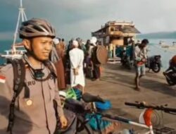 Mengayuh Sepeda demi Warga, Kapolsek Ipda Heru Sutaban Tuai Apresiasi Kapolda NTT