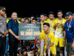 Gol Tunggal Alves Bawa SMAK Syuradikara Raih Gelar Piala Bupati U-17 PSSI Ende