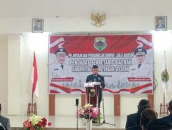 Denny Nubatonis Jadi Sekda TTS, Bupati Eduard Lioe : Pastikan Mesin Pemerintahan Bergerak