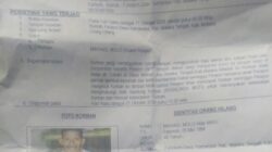 Keluarga Besar dan Istri Resmi Laporkan Hilangnya Michael Molo ke Polres Malaka